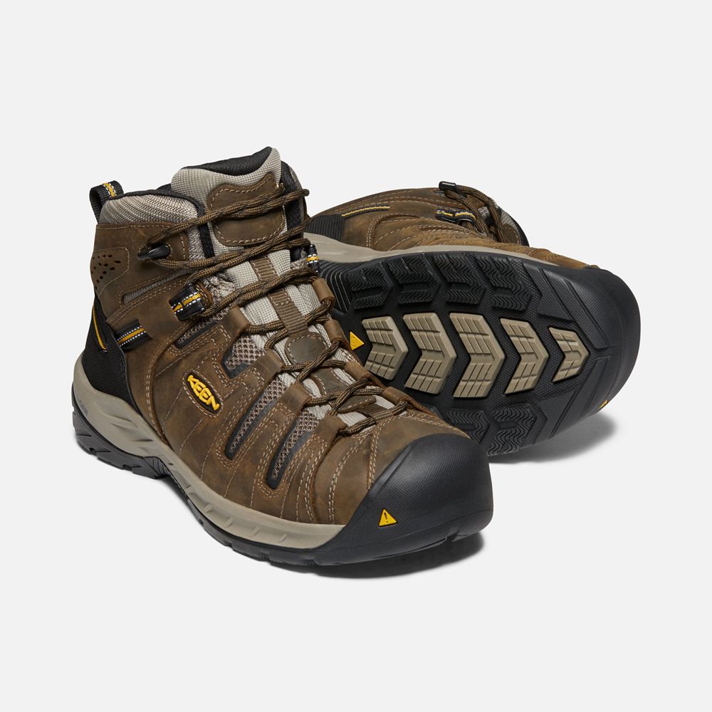 Keen Trekking Bot Erkek Kahverengi - Flint Ii (Steel Toe) - Türkiye WXUM37526